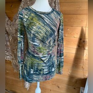 Simply Vera Wang Multicolor Long Sleeve Top Fairy Grunge Whimsy Ethereal Y2K 90s